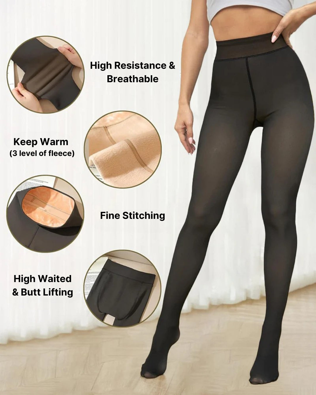 The Original Magic Fleece-Lined Sheer Tights
