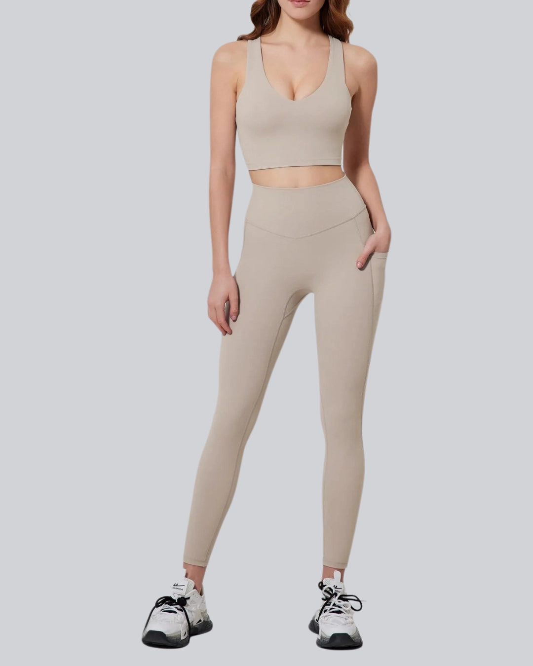 Highly Stretchy Breathable Sculpting 2-Pieces Set