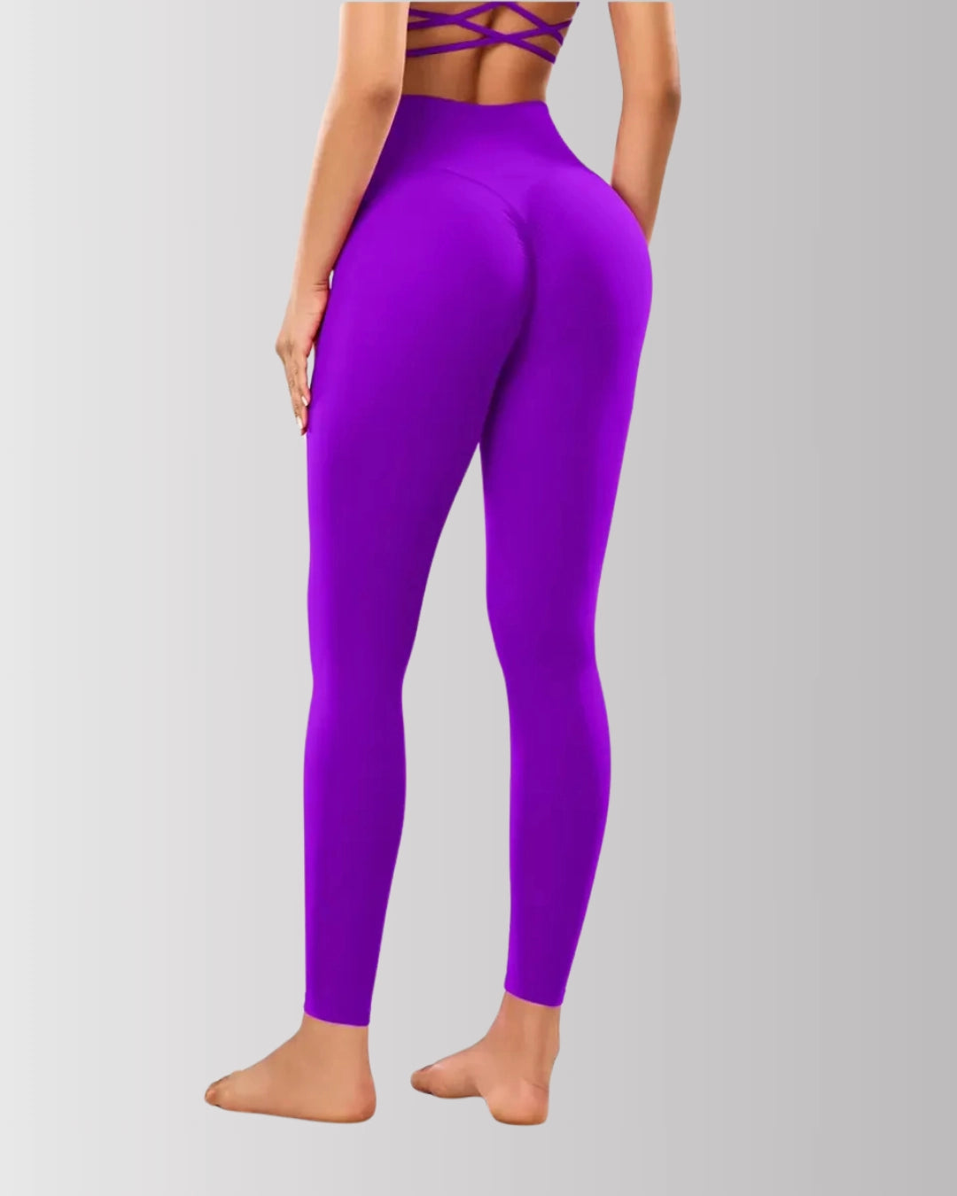 Seamless Solid Tummy Control Butt Lifting Gym Leggings