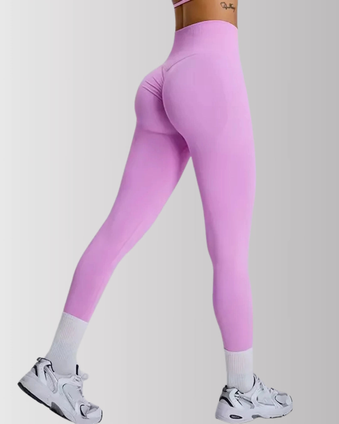 Seamless Solid Tummy Control Butt Lifting Gym Leggings