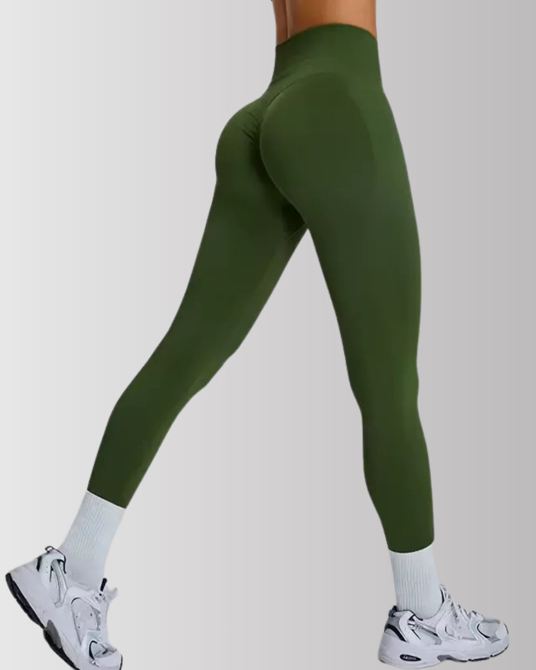 Seamless Solid Tummy Control Butt Lifting Gym Leggings