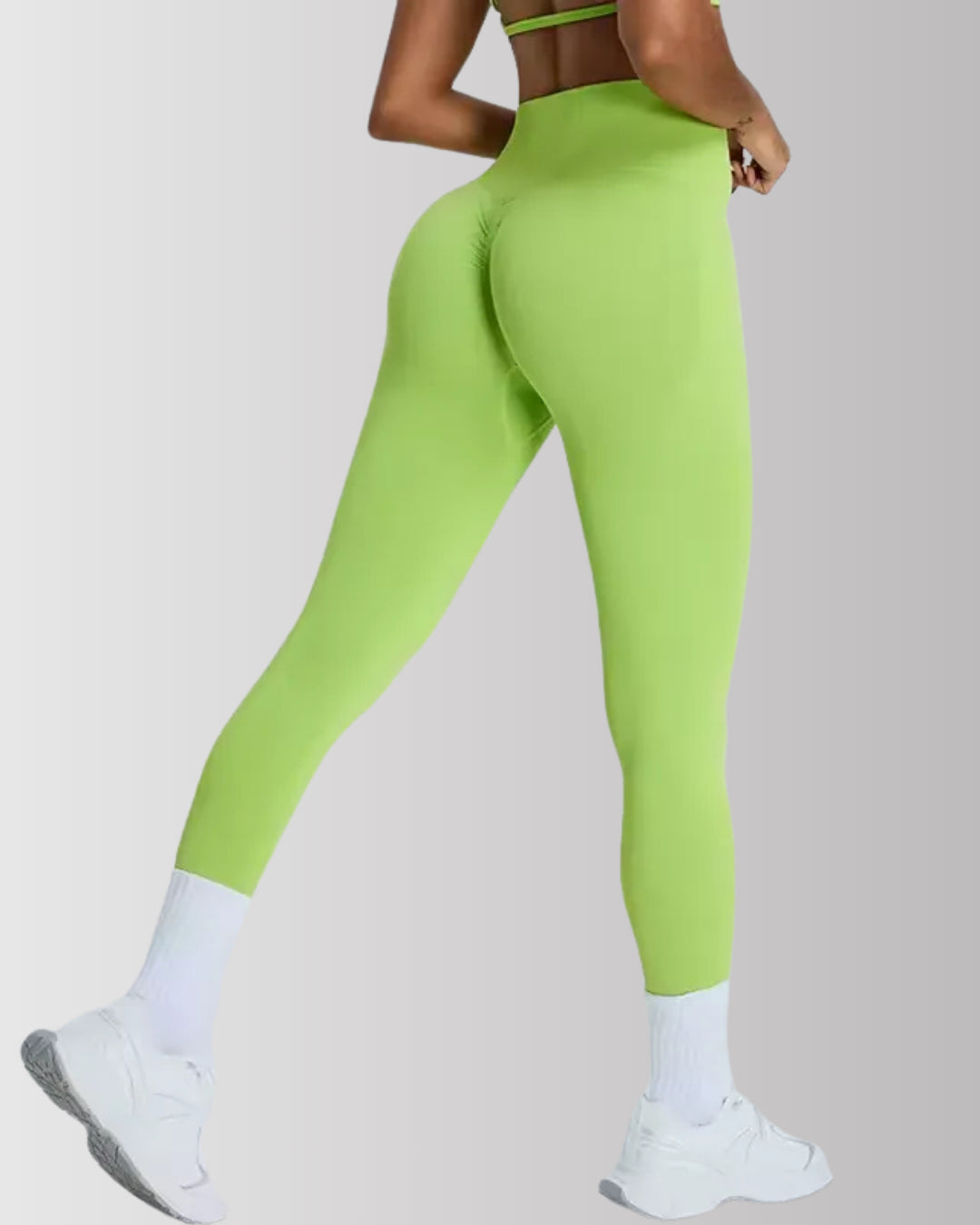 Seamless Solid Tummy Control Butt Lifting Gym Leggings