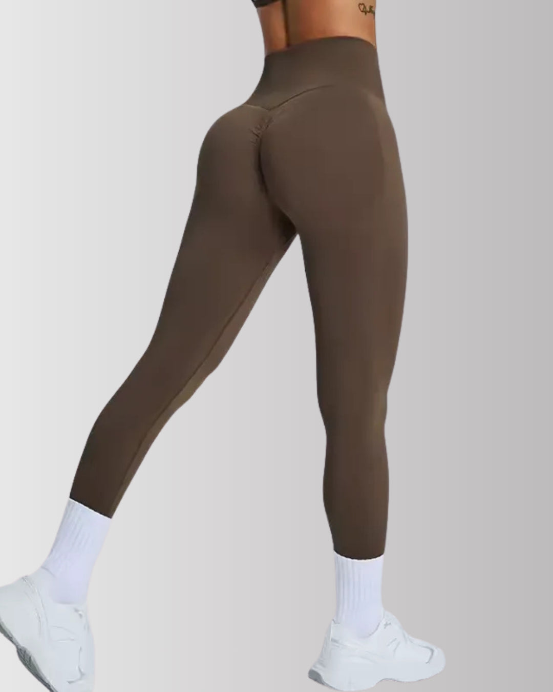 Seamless Solid Tummy Control Butt Lifting Gym Leggings