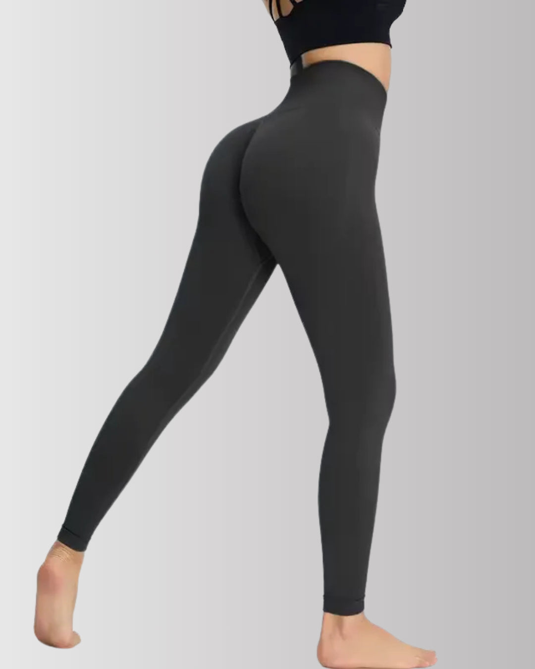 Seamless Solid Tummy Control Butt Lifting Gym Leggings