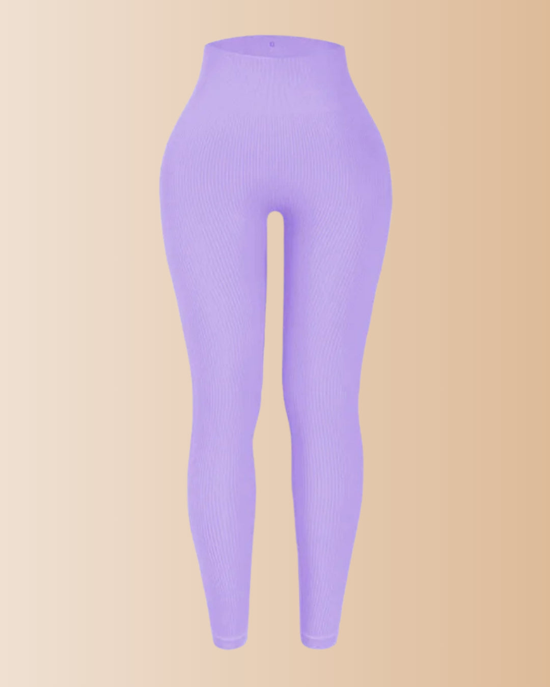 Seamless Ribbed Tummy Control Butt Lifting Leggings