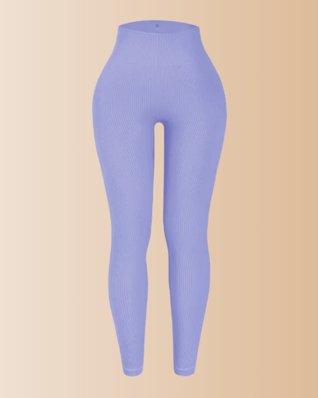 Seamless Ribbed Tummy Control Butt Lifting Leggings