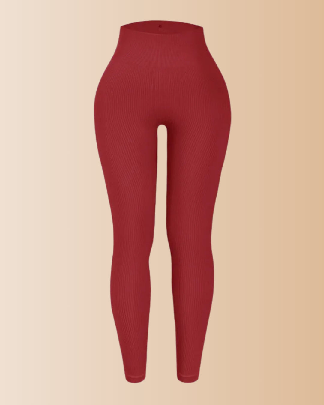 Seamless Ribbed Tummy Control Butt Lifting Leggings