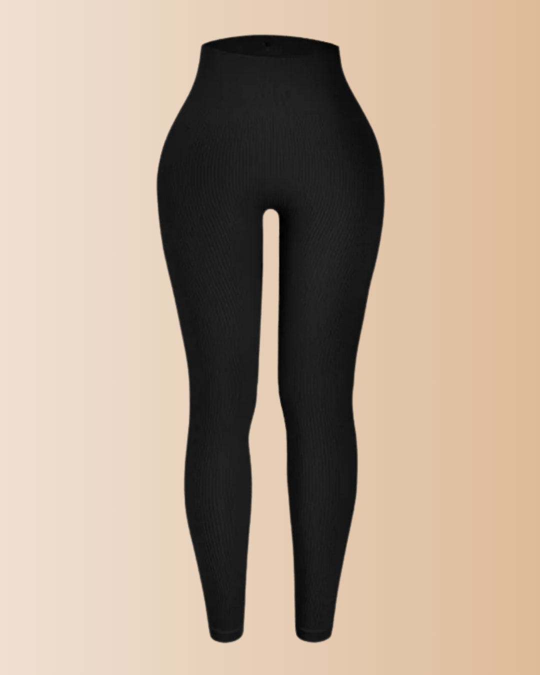 Seamless Ribbed Tummy Control Butt Lifting Leggings