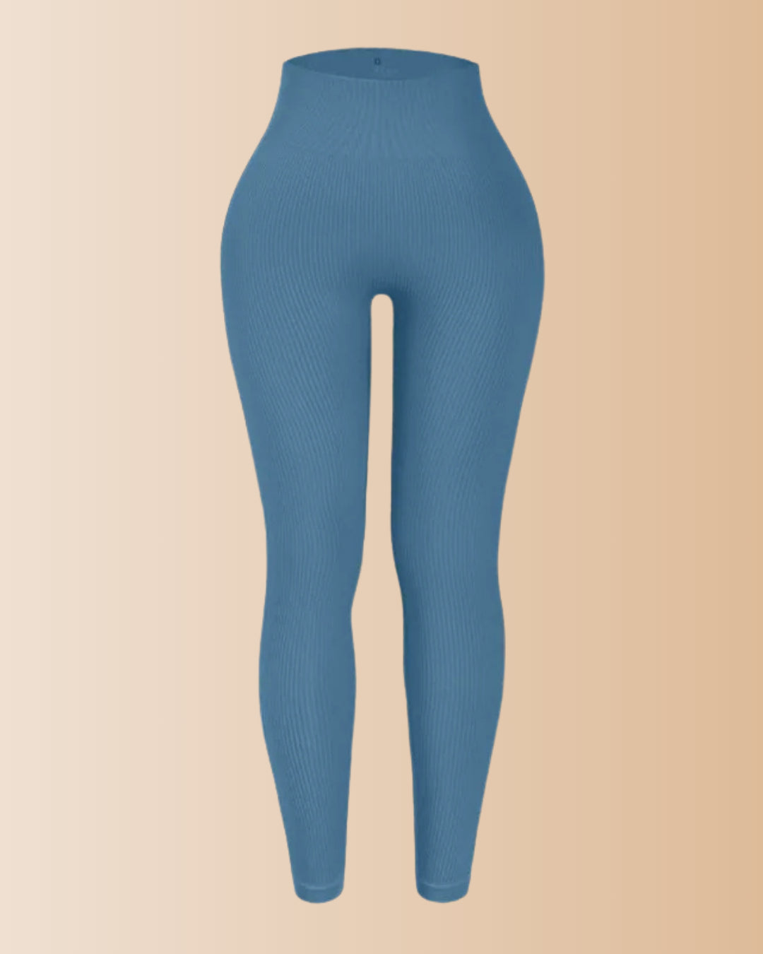 Seamless Ribbed Tummy Control Butt Lifting Leggings