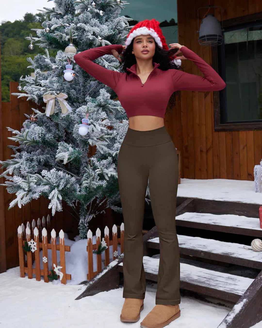 Seamless Tummy Control Butt Lifting Flare Yoga Leggings