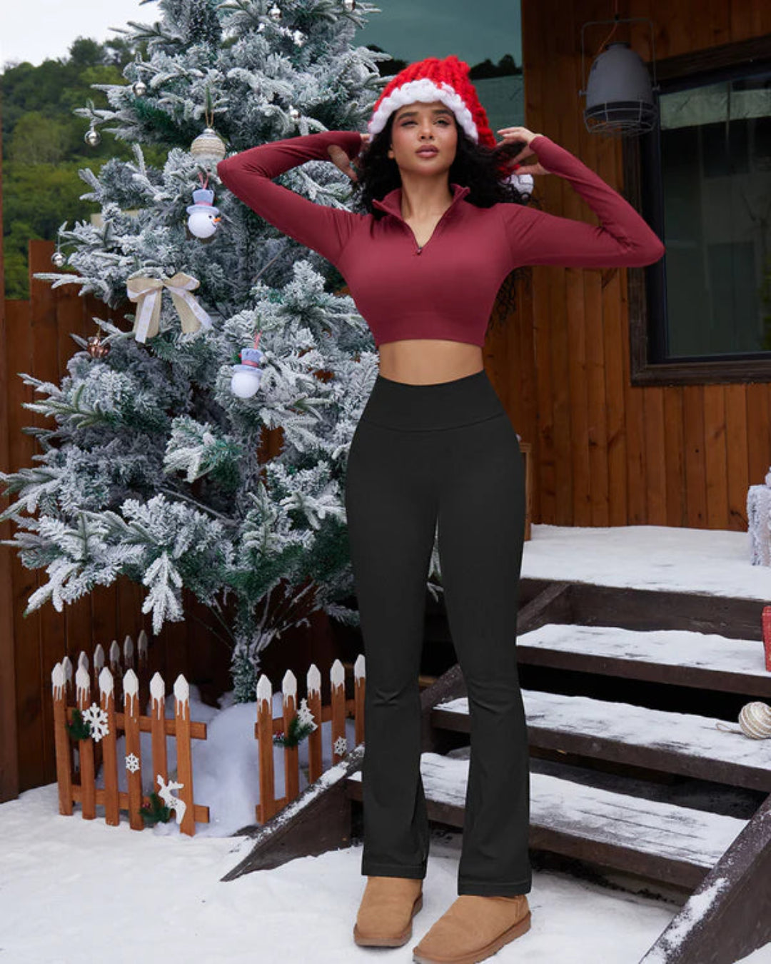 Seamless Tummy Control Butt Lifting Flare Yoga Leggings