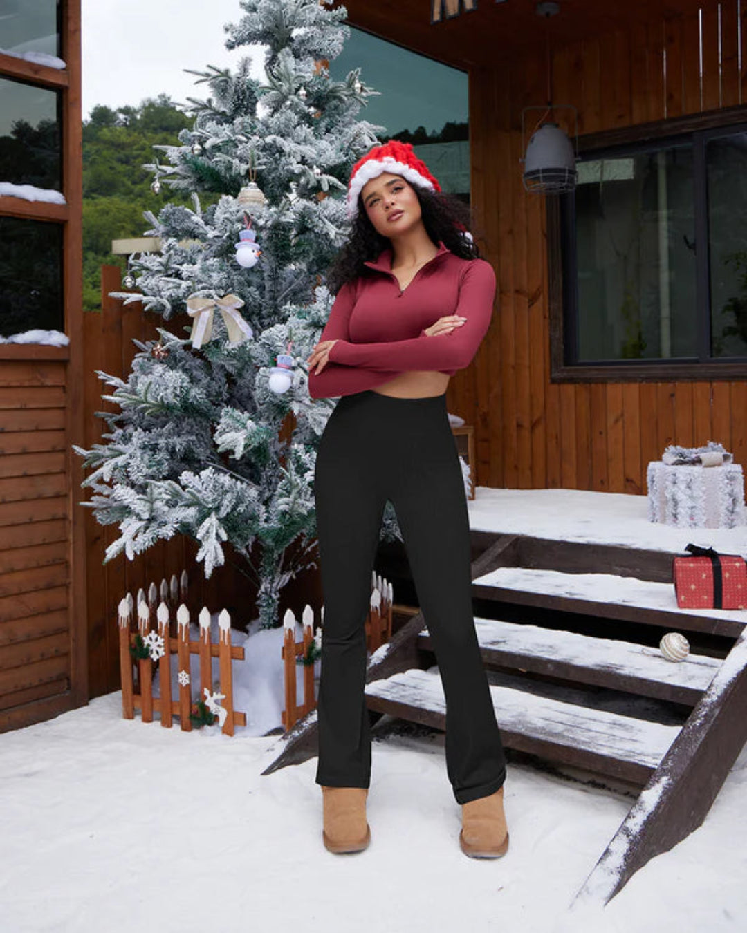 Seamless Tummy Control Butt Lifting Flare Yoga Leggings