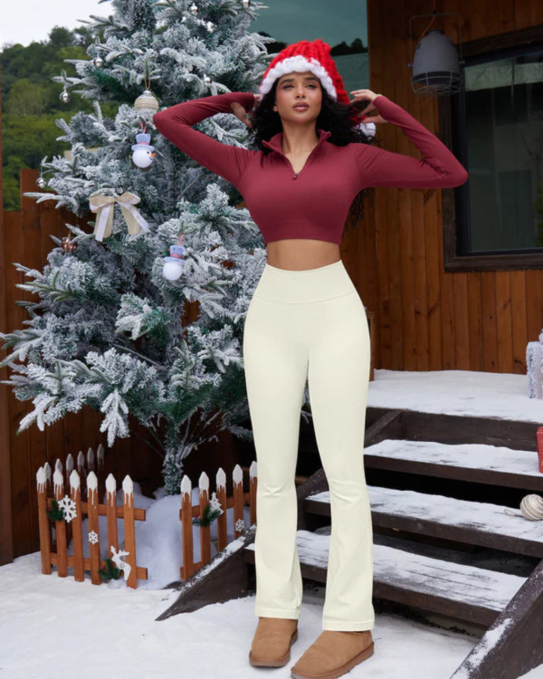 Seamless Tummy Control Butt Lifting Flare Yoga Leggings
