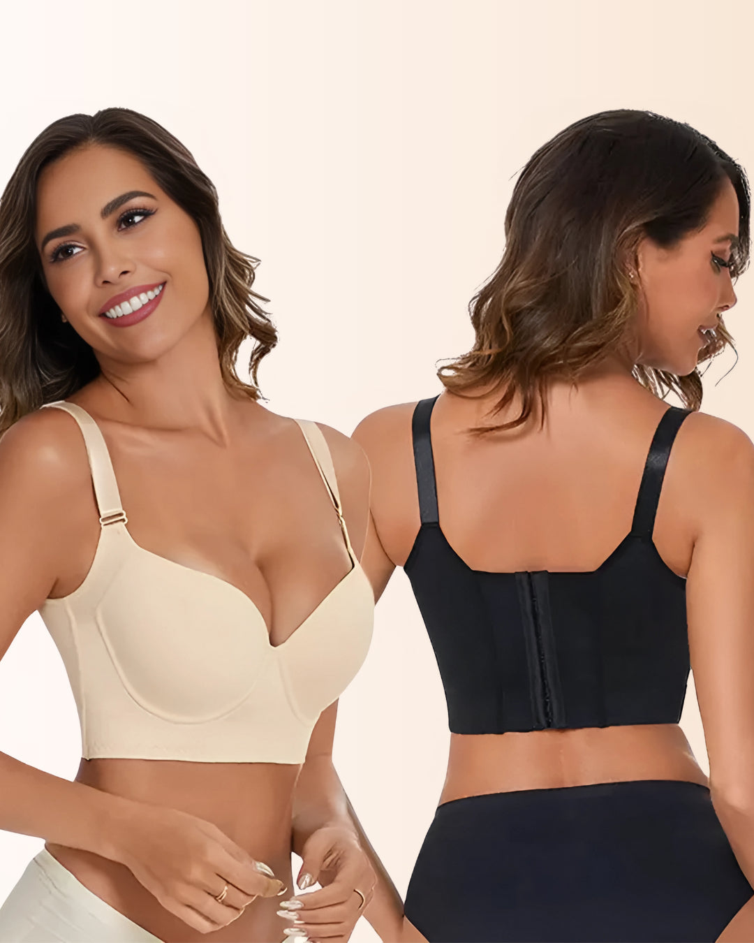 Longline Underwire Back Smoothing Push-Up Bra