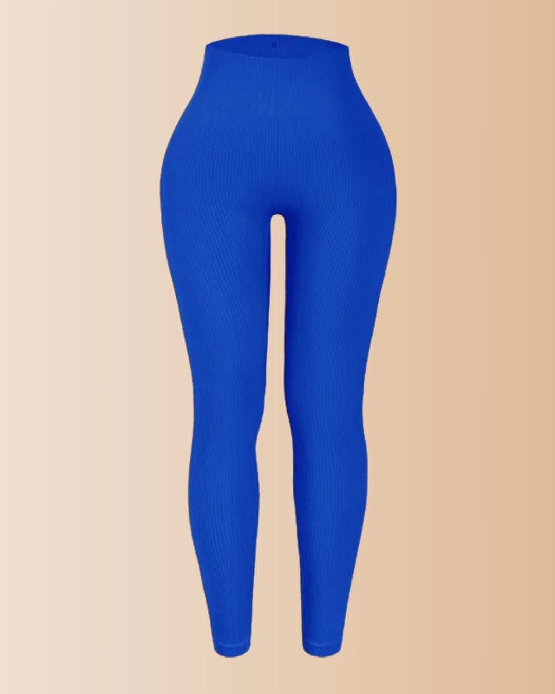 Seamless Ribbed Tummy Control Butt Lifting Leggings