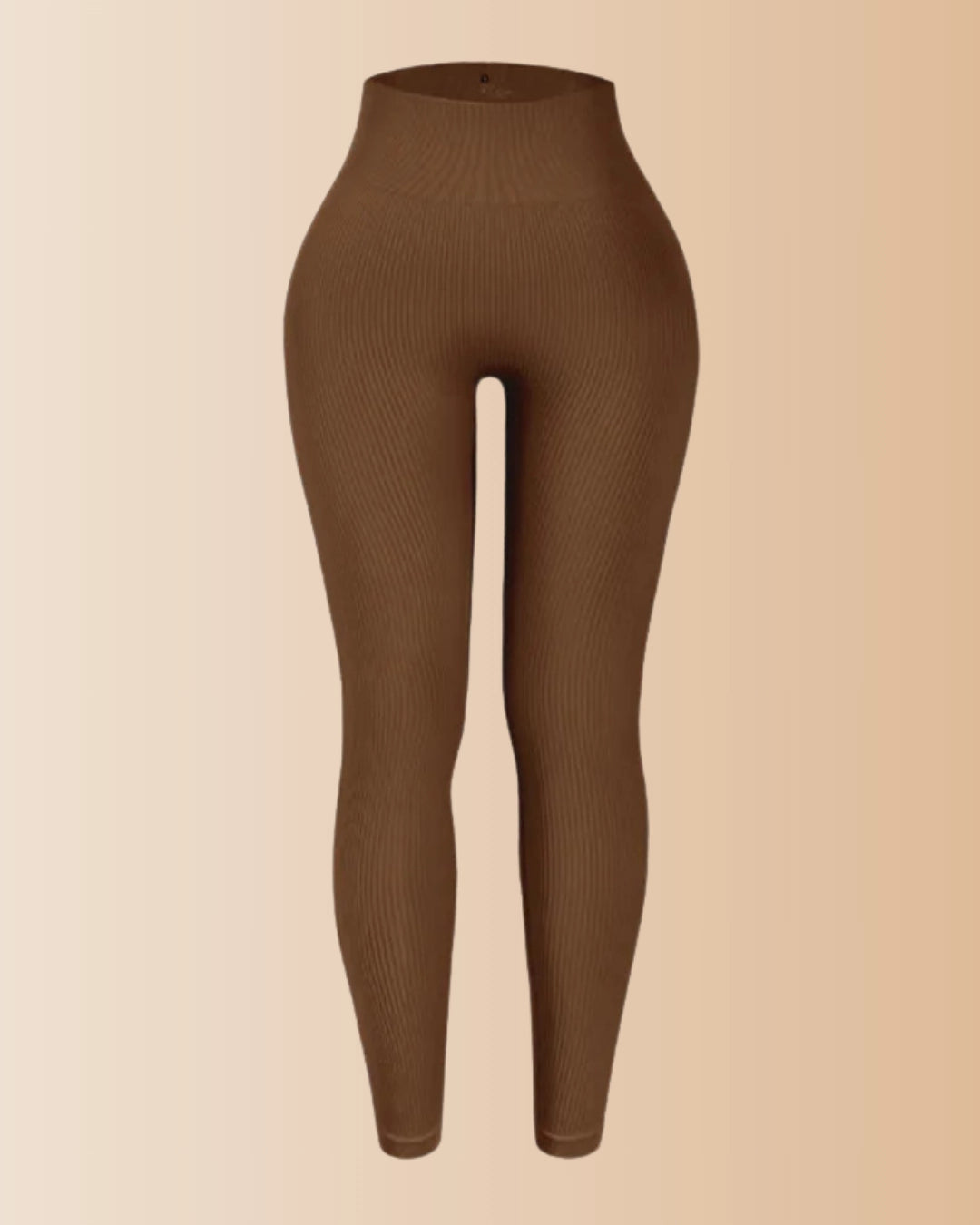 Seamless Ribbed Tummy Control Butt Lifting Leggings