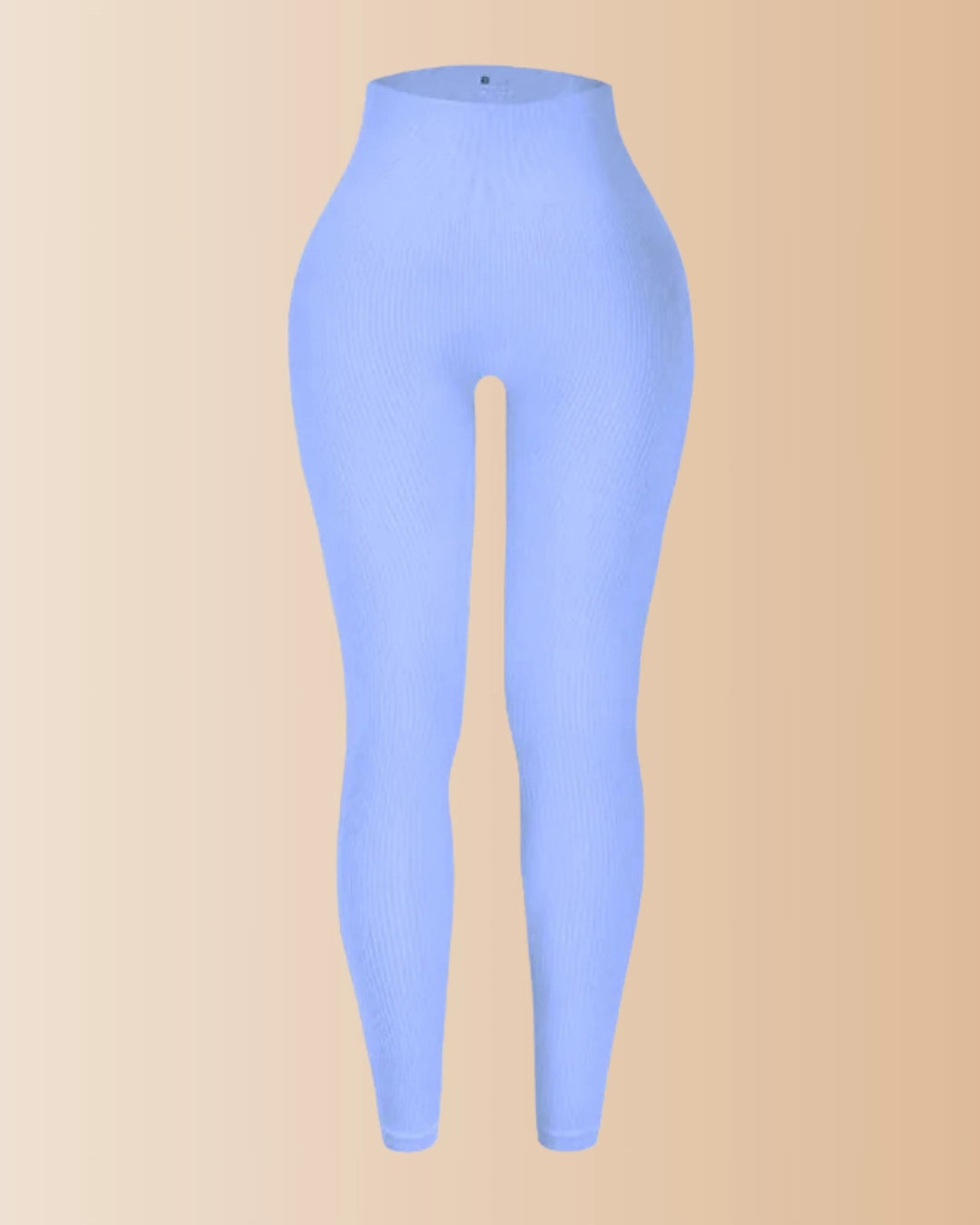 Seamless Ribbed Tummy Control Butt Lifting Leggings