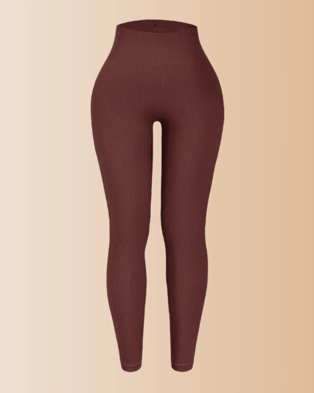 Seamless Ribbed Tummy Control Butt Lifting Leggings