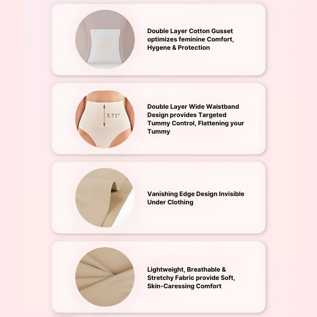 High Waisted Tummy Control Panty product features