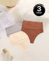 High Waisted Tummy Control Thong Panty grey caramel apricot