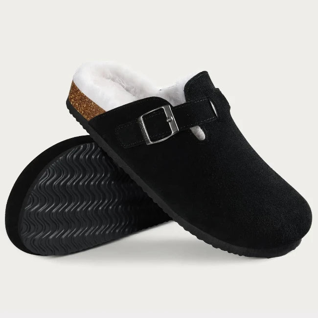 Women Plush Clog Furry Slippers