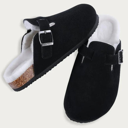 Women Plush Clog Furry Slippers