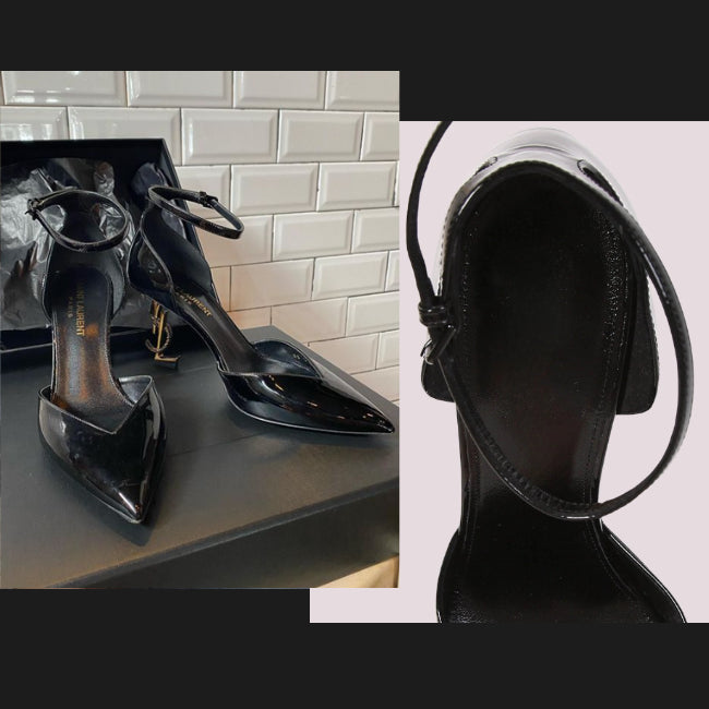Women's Leather Chunky Heels D'Orsay