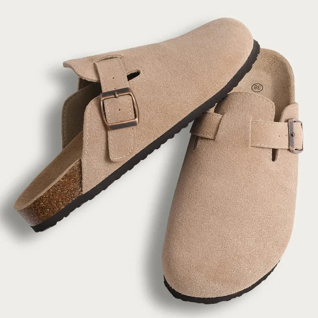 Women Suede Clog Sandals