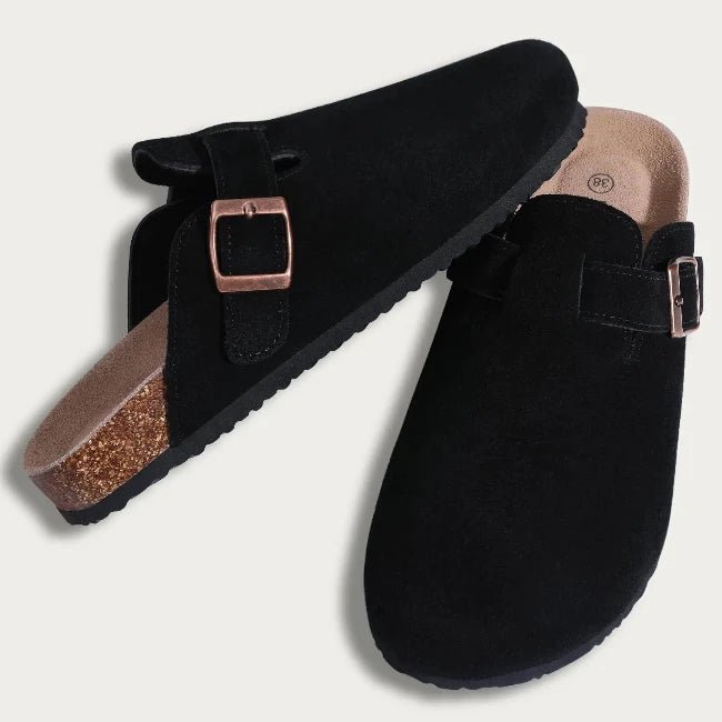 Women Suede Clog Sandals