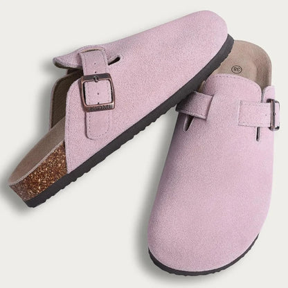 Women Suede Clog Sandals