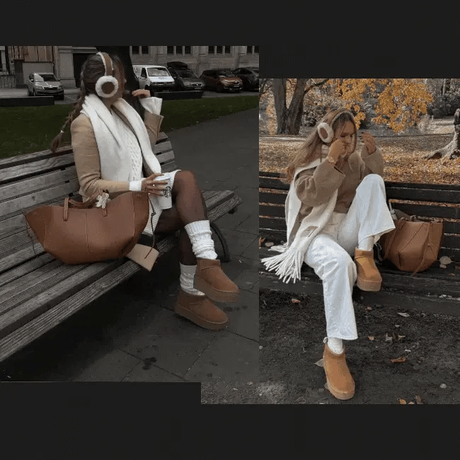 Women's Spool Heels Furry Mule Sandals