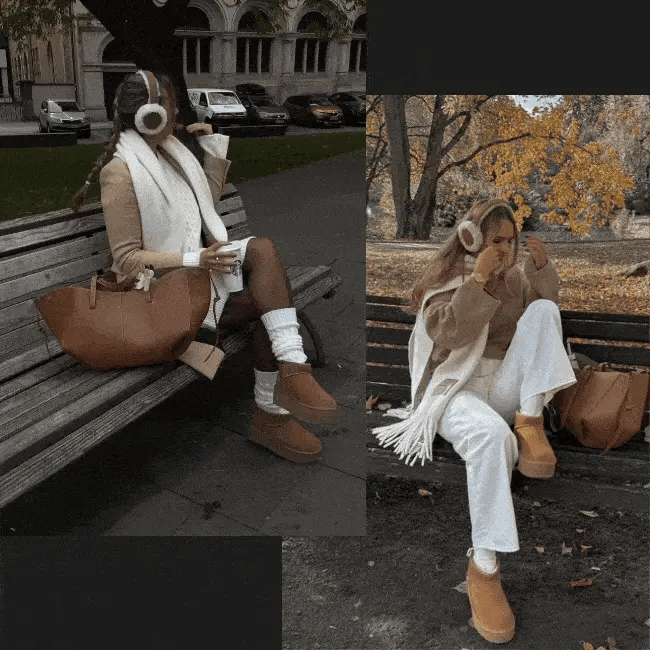 Women's Spool Heels Furry Mule Sandals