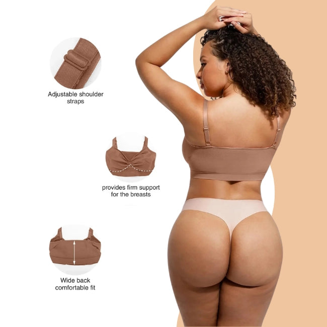 Seamless Wireless Sculpting Push Up Bra product feature