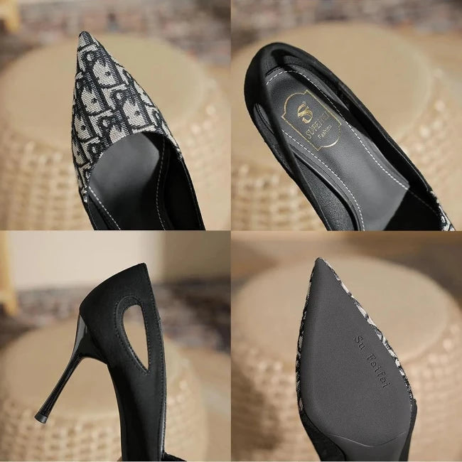 Woman's Hemp Canvas Stiletto Pump