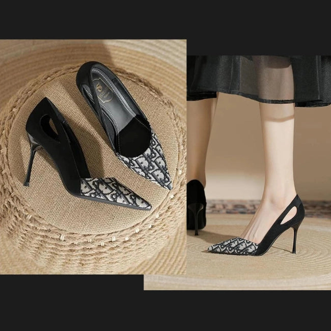 Woman's Hemp Canvas Stiletto Pump