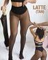 The Viral Magic Single Seam Compression Band Fleece-Lined Sheer Tights Tan