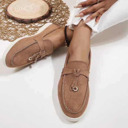 Women Suede Loafer Shoes