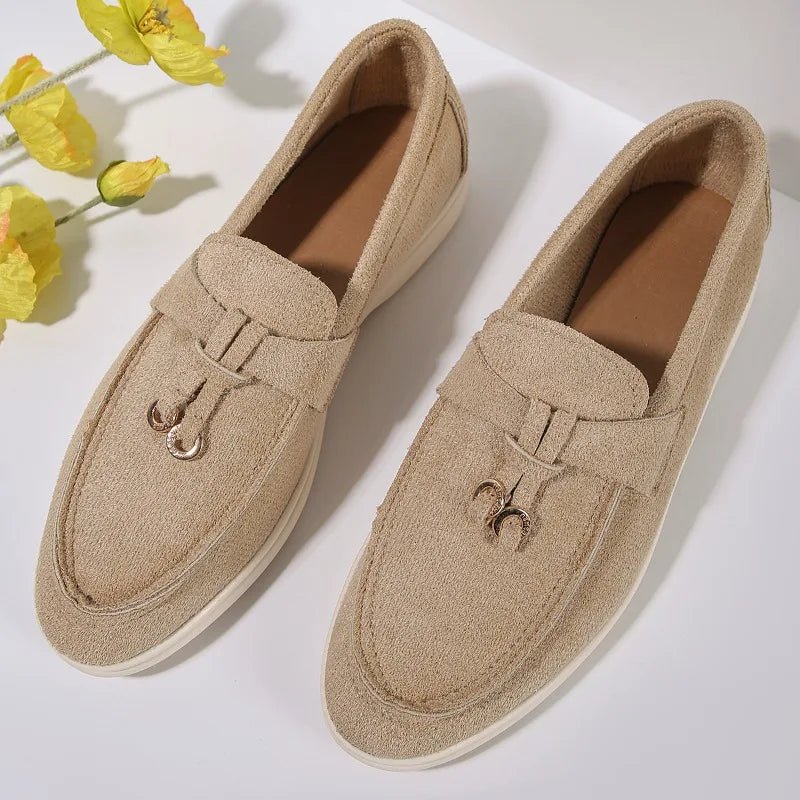 Women Suede Loafer Shoes