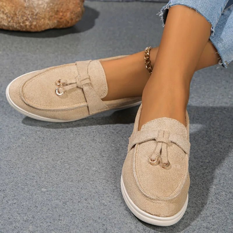 Women Suede Loafer Shoes