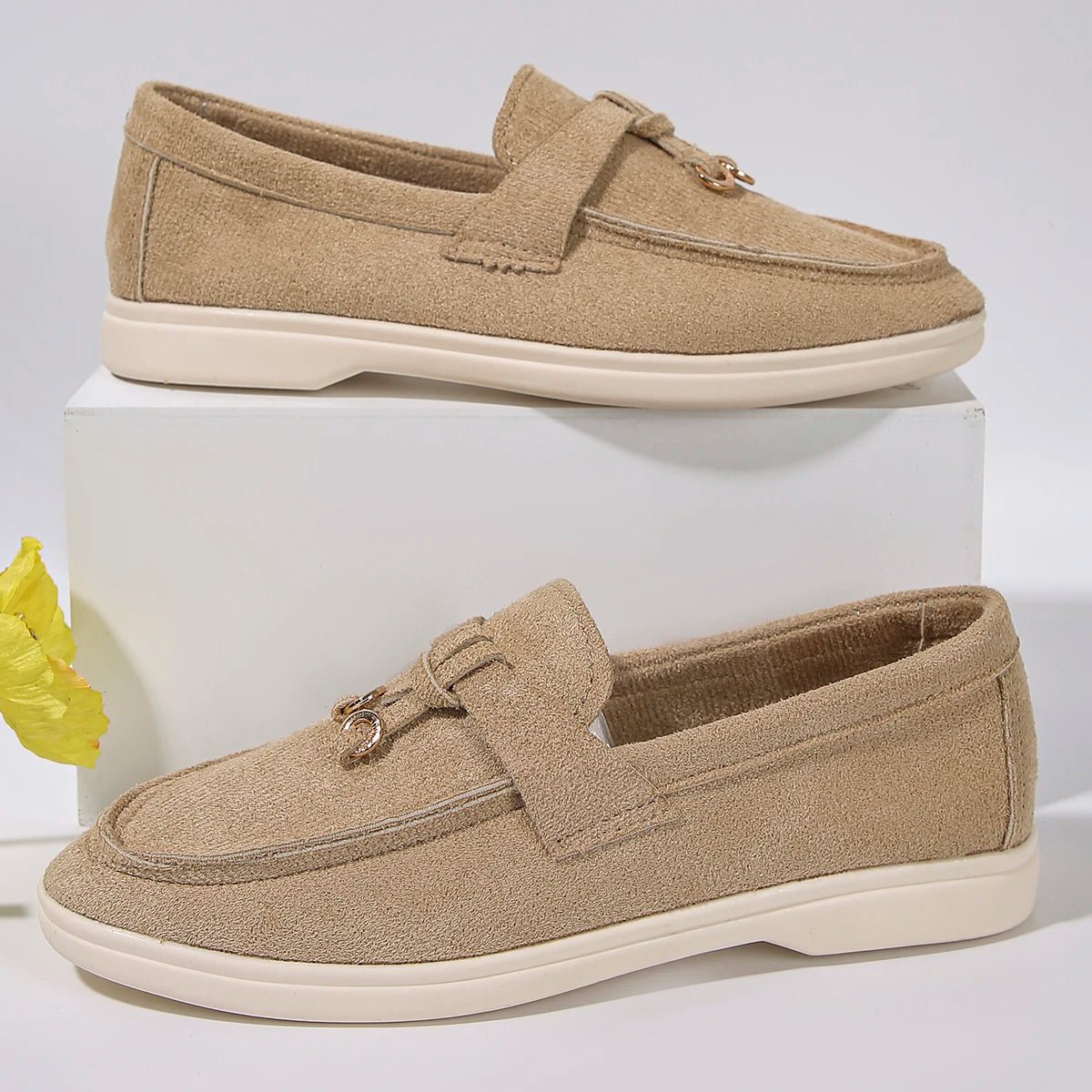 Women Suede Loafer Shoes