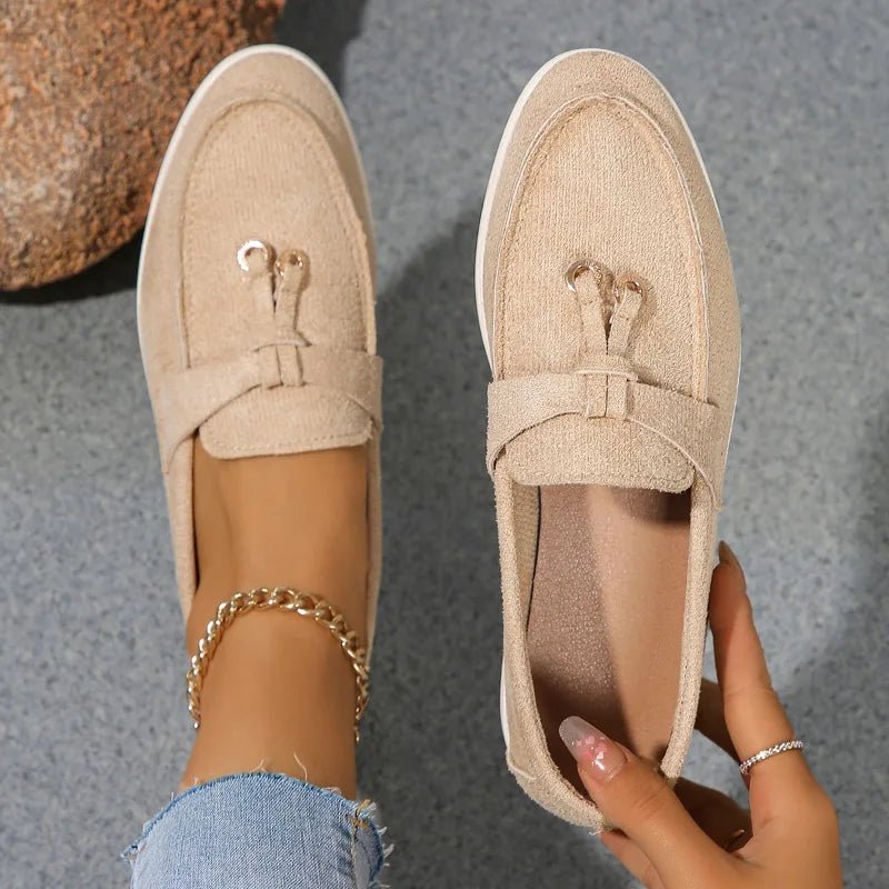 Women Suede Loafer Shoes