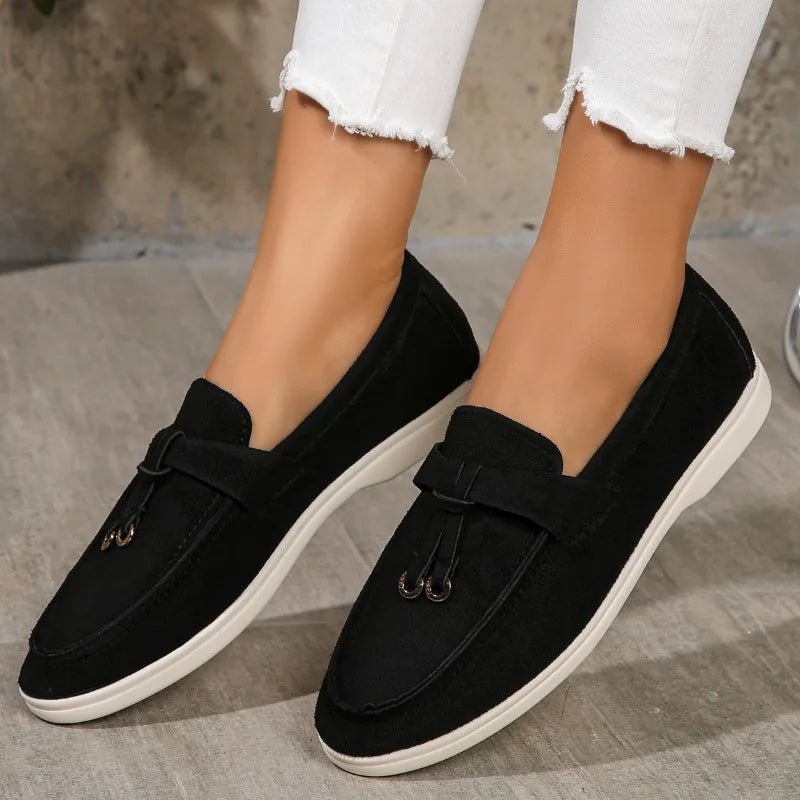 Women Suede Loafer Shoes