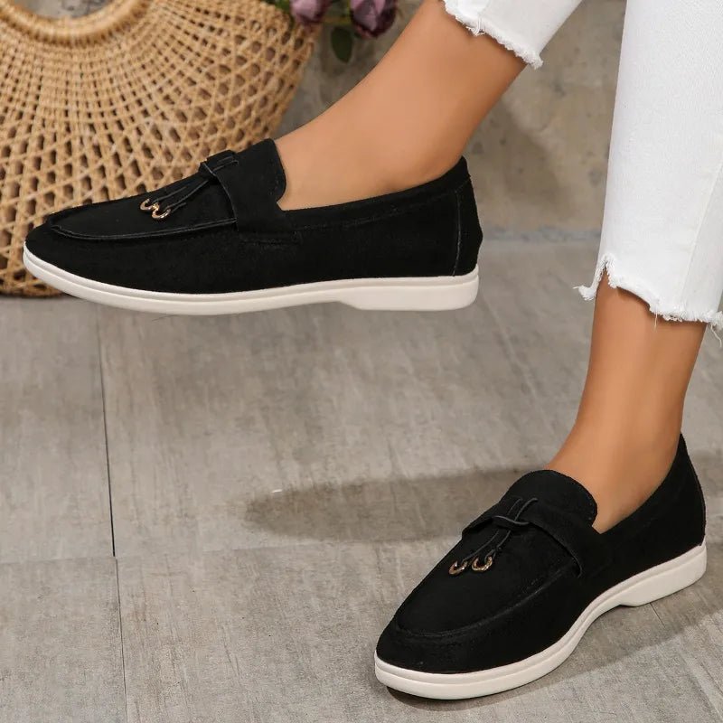 Women Suede Loafer Shoes