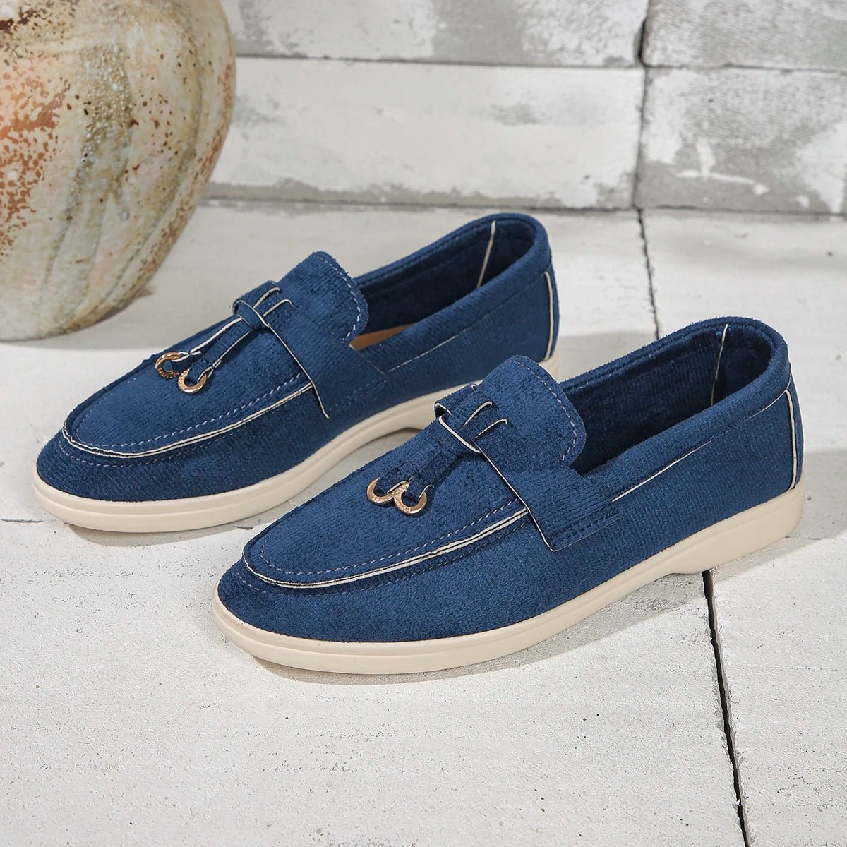 Women Suede Loafer Shoes