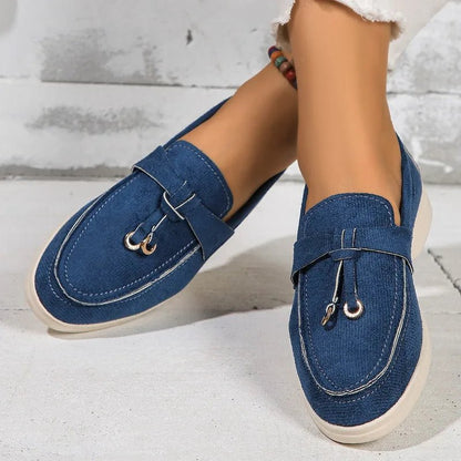 Women Suede Loafer Shoes