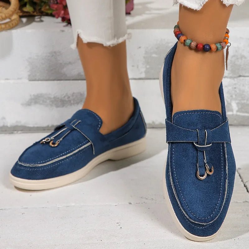 Women Suede Loafer Shoes