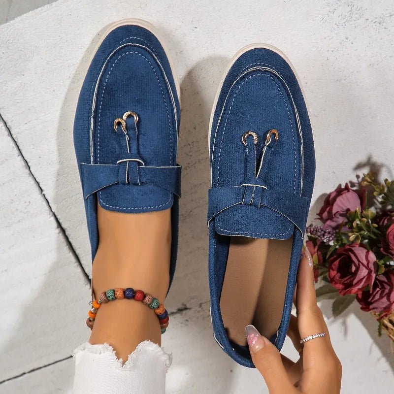 Women Suede Loafer Shoes