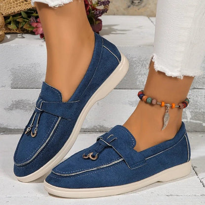 Women Suede Loafer Shoes