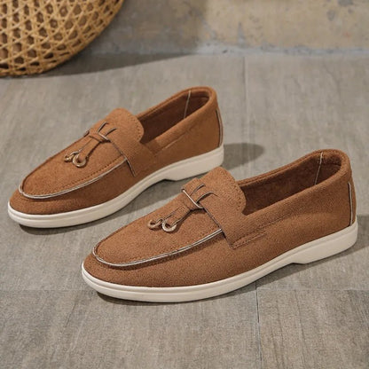 Women Suede Loafer Shoes