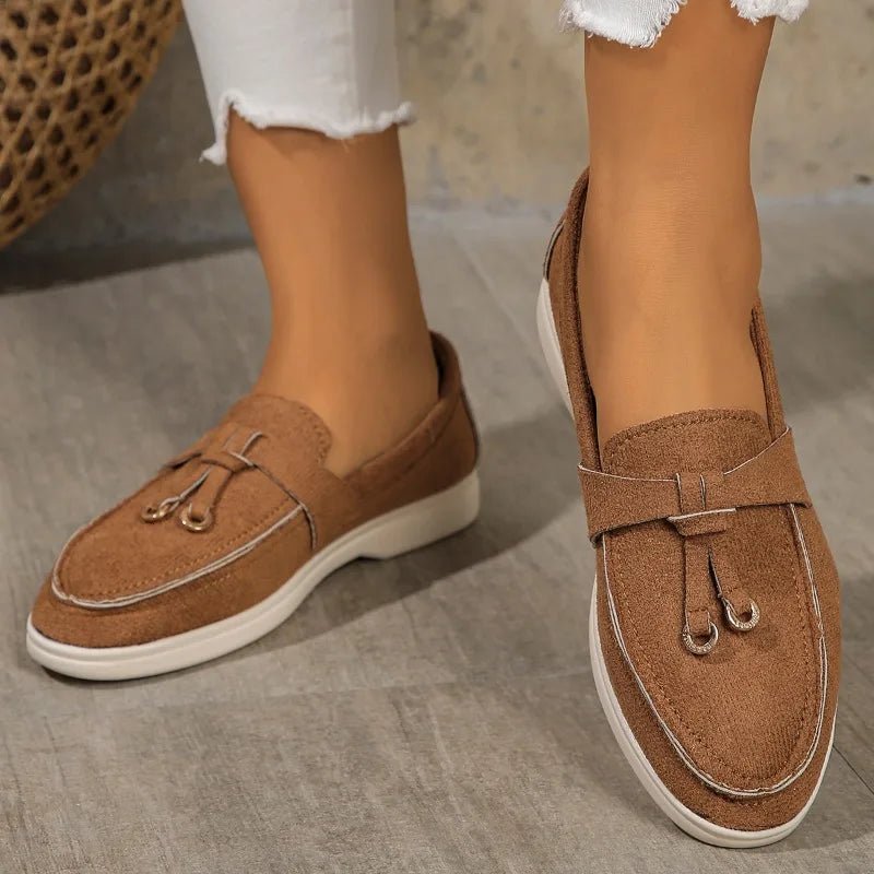 Women Suede Loafer Shoes